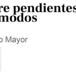 Entre pendientes y acomodos