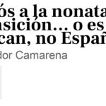 Adiós a la nonata transición… o es Vulcan, no España