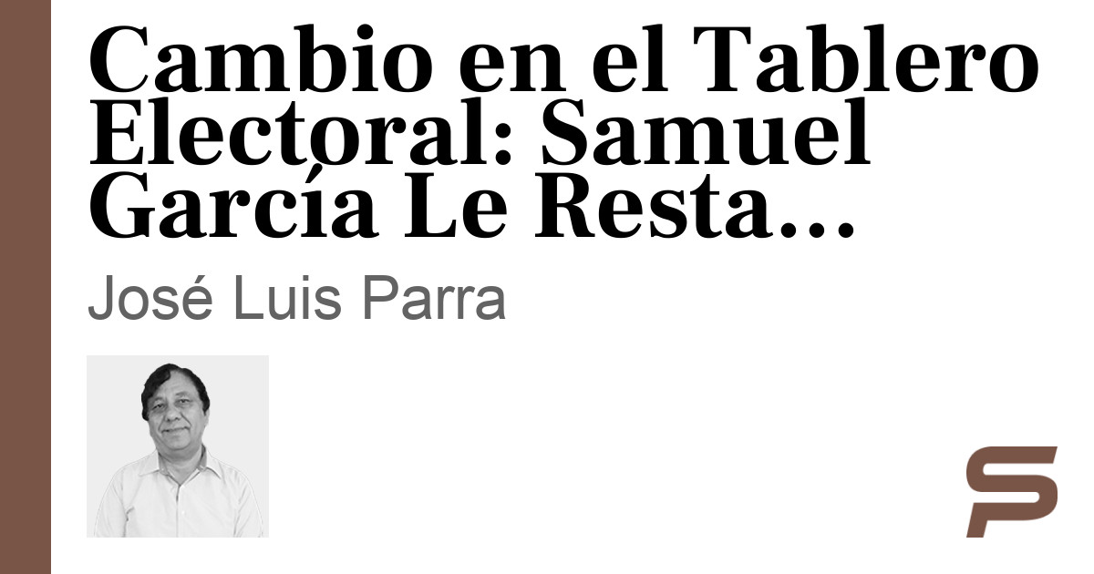 Cambio en el Tablero Electoral: Samuel García Le Resta Votos a Sheinbaum